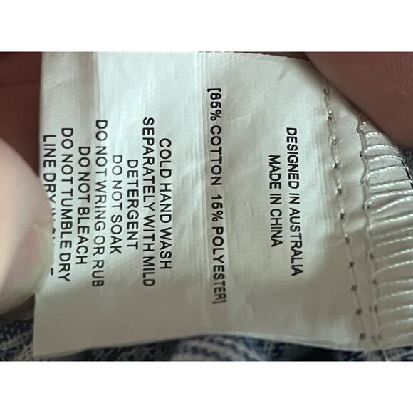 LinenLux | Medium | Flutter Shoulder Blouson Dress | Coverup | POCKETS | EUC - Picture 11 of 15